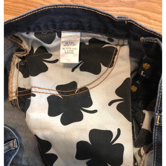 Lucky Brand Jeans Mens 221 Original Straight 36 x 30" Blue Denim Clover Lining - Picture 6 of 9